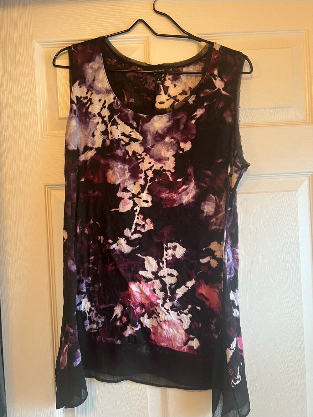 Simply Vera Wang Sleeveless Floral-Lace Overlay Women's Top
